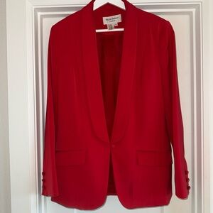 Tuxedo Style Red Blazer